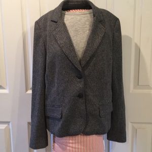 FALL SALE! - Classic Jones NY Gray Herringbone Blazer Sz. US 14